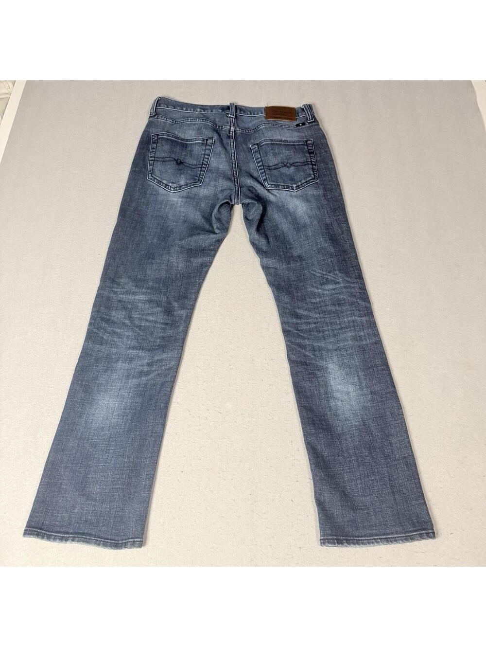 Lucky Brand Jeans Men’s 29/30 Blue Straight Fit Distressed Wash Denim‎ Pants - Picture 12 of 16
